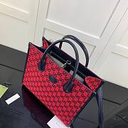 Gucci GG small tote bag in red leather | 659983  - 3