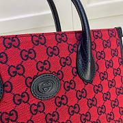 Gucci GG small tote bag in red leather | 659983  - 6