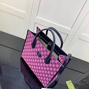 Gucci GG small tote bag in pink leather | 659983 - 2