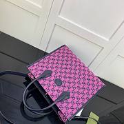 Gucci GG small tote bag in pink leather | 659983 - 5