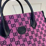 Gucci GG small tote bag in pink leather | 659983 - 6