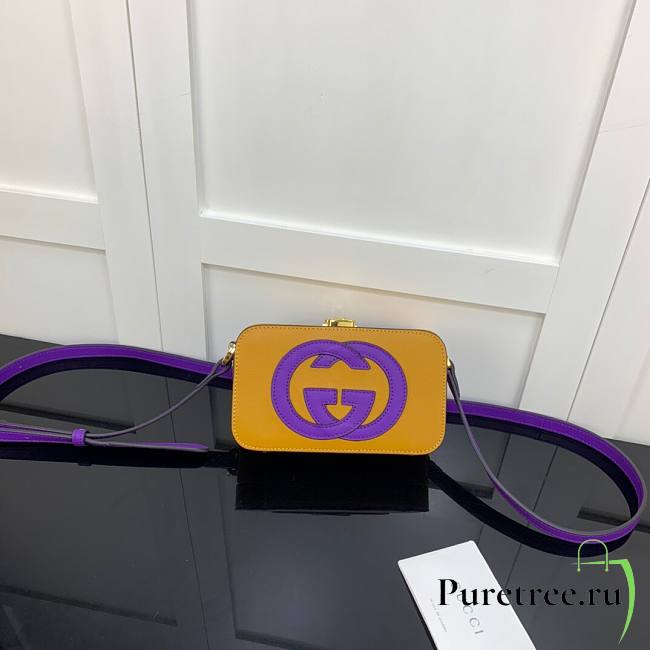 Gucci Interlocking G mini bag in yellow leather | ‎658230 - 1