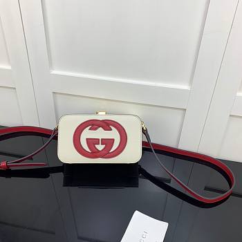 Gucci Interlocking G mini bag in white leather | ‎658230