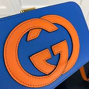 Gucci Interlocking G mini bag in blue leather | ‎658230 - 6