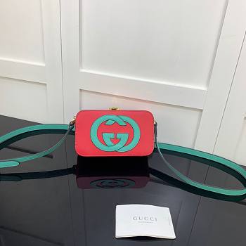 Gucci Interlocking G mini bag in red leather | ‎658230