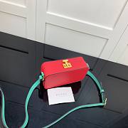 Gucci Interlocking G mini bag in red leather | ‎658230 - 6