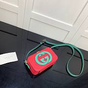 Gucci Interlocking G mini bag in red leather | ‎658230 - 5
