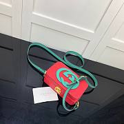 Gucci Interlocking G mini bag in red leather | ‎658230 - 4