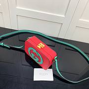 Gucci Interlocking G mini bag in red leather | ‎658230 - 3