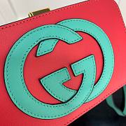 Gucci Interlocking G mini bag in red leather | ‎658230 - 2