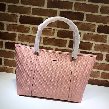 Gucci GG Guccissima Joy Large Pink Leather Tote Bag | 449647