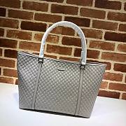 Gucci GG Guccissima Joy Large Gray Leather Tote Bag | 449647 - 1