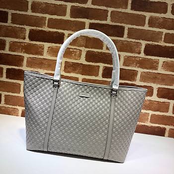 Gucci GG Guccissima Joy Large Gray Leather Tote Bag | 449647