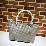 Gucci GG Guccissima Joy Large Gray Leather Tote Bag | 449647 - 3