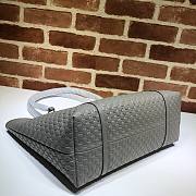 Gucci GG Guccissima Joy Large Gray Leather Tote Bag | 449647 - 4