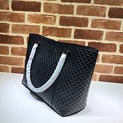 Gucci GG Guccissima Joy Large Black Leather Tote Bag | 449647 - 5