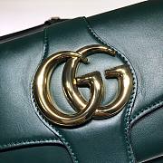 GUCCI Double GG Small shoulder crossbody bag in green leather | 550129 - 4