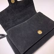 GUCCI Double GG Small shoulder crossbody bag in black velvet | 550129 - 5