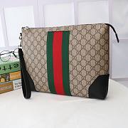 Gucci GG Black men's bag in GG Supreme | ‎523603 - 3