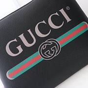 Gucci Black Leather Print Clutch | 572770 - 3
