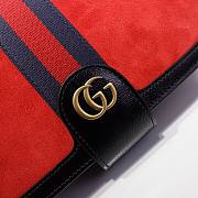 Gucci Ophidia GG messenger bag in red velvet leather | 548304 - 6