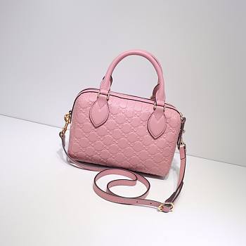 Gucci Joy mini Bag Signature Leather in pink | 475842