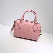 Gucci Joy mini Bag Signature Leather in pink | 475842 - 4
