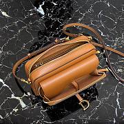 Dior Saddle Messenger Brown Grained Calfskin Bag | 9238 - 4
