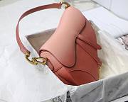 Dior Saddle Indigo Pink Gradient Calfskin 25cm Bag | M0446 - 6
