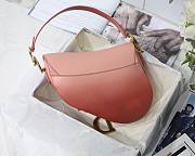 Dior Saddle Indigo Pink Gradient Calfskin 25cm Bag | M0446 - 5