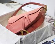 Dior Saddle Indigo Pink Gradient Calfskin 25cm Bag | M0446 - 4