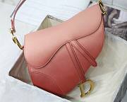 Dior Saddle Indigo Pink Gradient Calfskin 25cm Bag | M0446 - 3