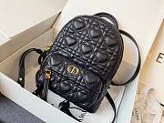 Dior Mini Dioramour Bright Black Cannage Lambskin Backpack | M9222 - 4