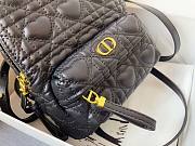 Dior Mini Dioramour Bright Black Cannage Lambskin Backpack | M9222 - 6