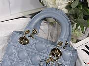 DIOR My ABCDIOR Lady Light Blue Lambskin Bag | M0538 - 3