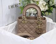 DIOR My ABCDIOR Lady Light Brown Lambskin Bag | M0538 - 6