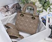 DIOR My ABCDIOR Lady Light Brown Lambskin Bag | M0538 - 3