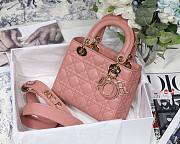 DIOR My ABCDIOR Lady Pink Lambskin Bag | M0538 - 1