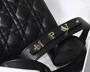 DIOR My ABCDIOR Lady Black Lambskin Bag with Gold Hardware M0538 - 3