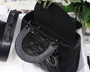 DIOR My ABCDIOR Lady Black Lambskin Bag with Black Hardware M0538 - 5