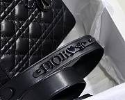 DIOR My ABCDIOR Lady Black Lambskin Bag with Black Hardware M0538 - 4