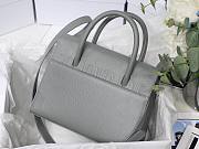 Dior Medium St Honoré Tote Warm Taupe Grained Calfskin in Gray | M9321 - 4