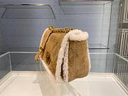 Dior Caro Winter Fur Lambskin Vintage 25cm Bag  - 2