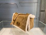 Dior Caro Winter Fur Lambskin Vintage 25cm Bag  - 5