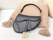 Dior Saddle Black 25cm Bag | M0446 - 1
