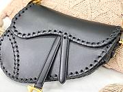 Dior Saddle Black 25cm Bag | M0446 - 5