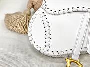 Dior Saddle White 25cm Bag | M0446 - 3
