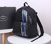 Prada Nylon & Leather Black Backpack  - 4