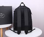 Prada Nylon & Leather Black Backpack  - 3