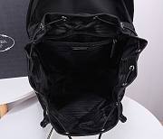Prada Nylon & Leather Black - Yellow Line Backpack - 2
